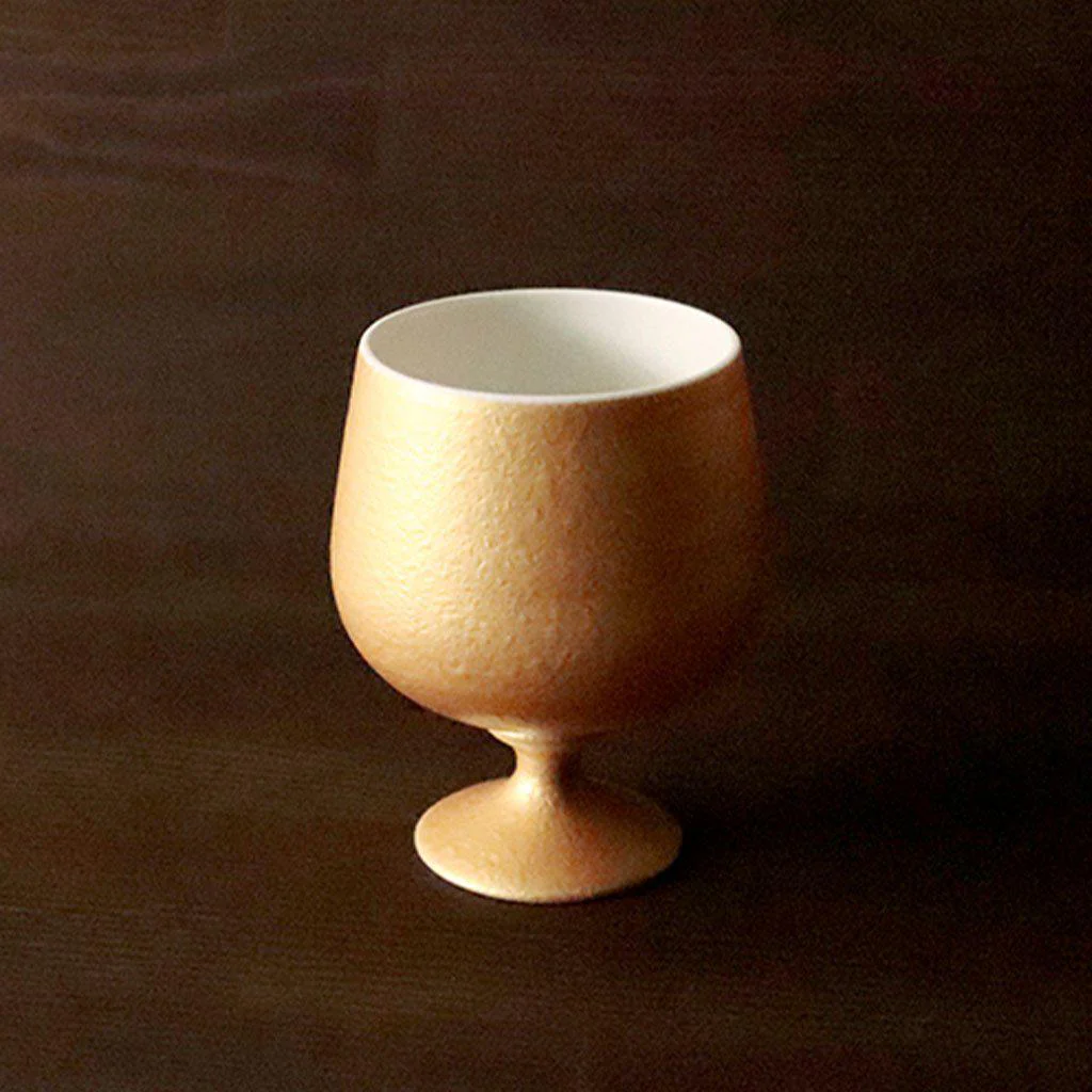 【ワインカップ】Gold Wine 陶Glass (Short) | 美濃焼 | 丸モ高木陶器 - Image 4