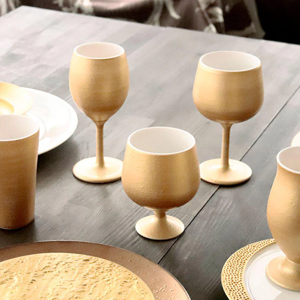 【ワインカップ】Gold Wine 陶Glass (Short) | 美濃焼 | 丸モ高木陶器 - Image 5