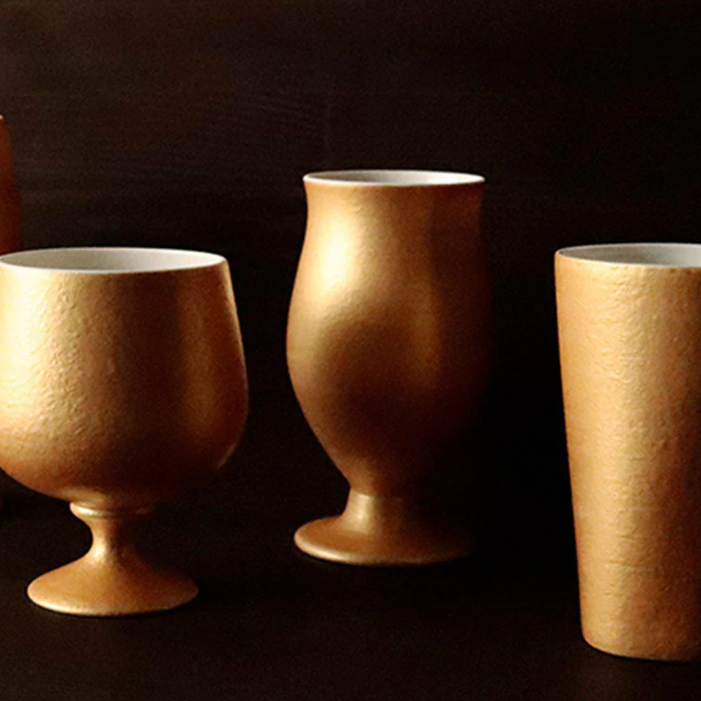 【ビアカップ】Gold Beer 陶Glass | 美濃焼 | 丸モ高木陶器 - Image 2