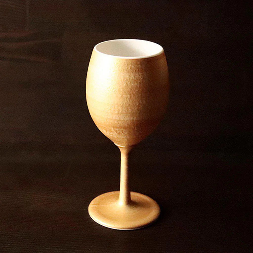 【ワインカップ】Gold Wine 陶Glass (Slim) | 美濃焼 | 丸モ高木陶器 - Image 5