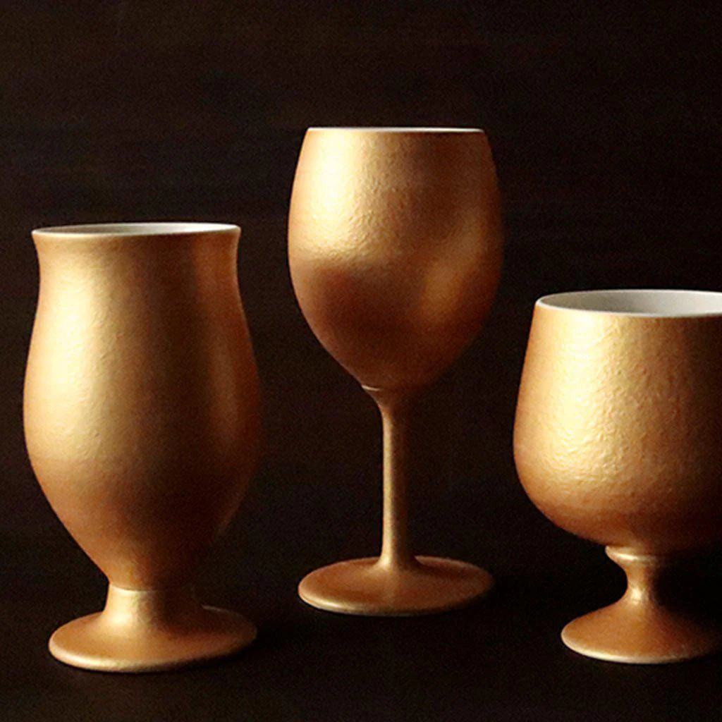 【ワインカップ】Gold Wine 陶Glass (Slim) | 美濃焼 | 丸モ高木陶器 - Image 7