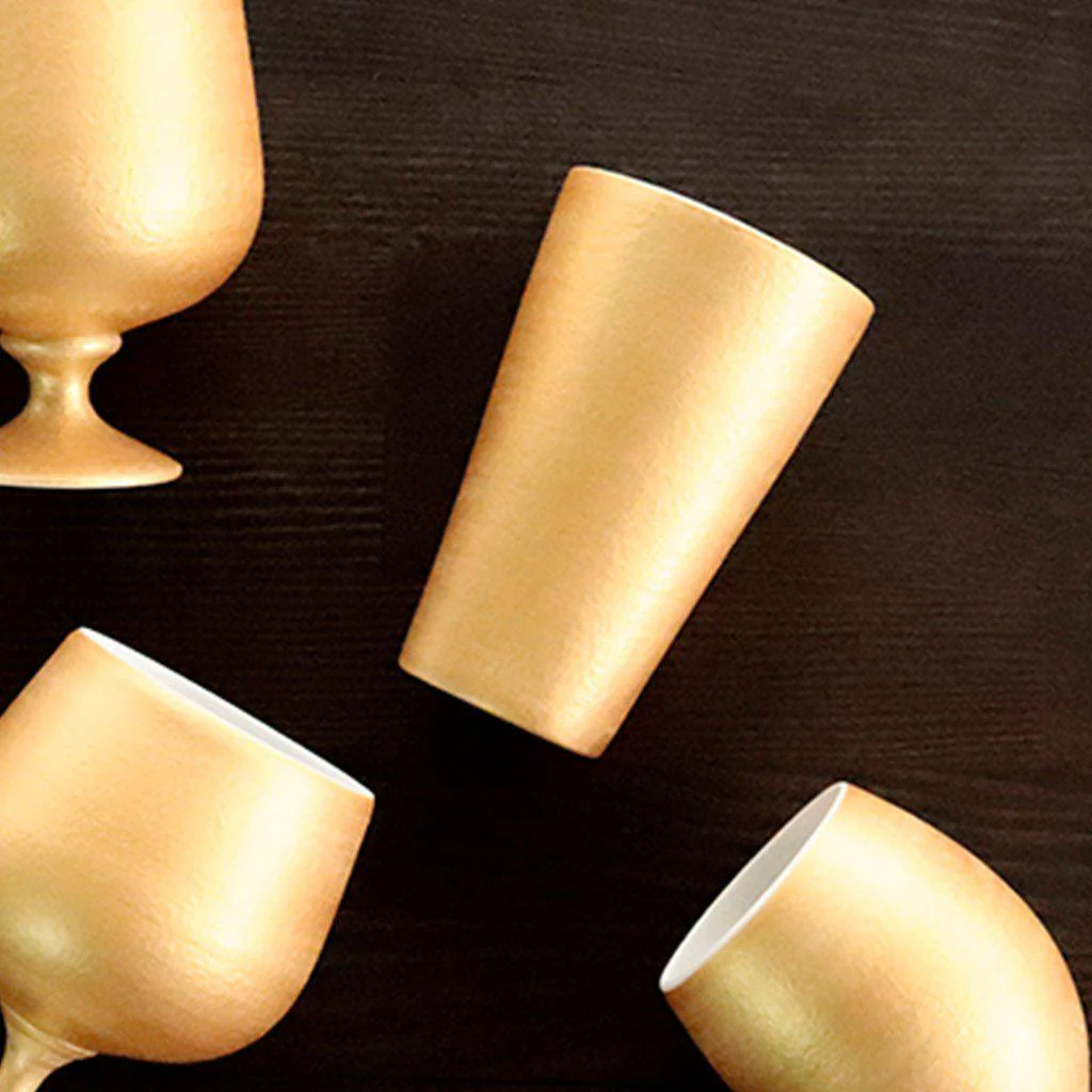 【タンブラー】Gold Tumbler 陶Glass | 美濃焼 | 丸モ高木陶器 - Image 2