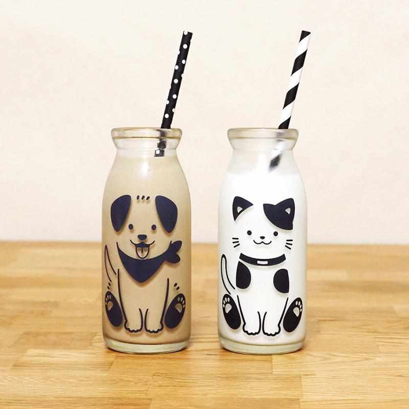 【グラス2点セット】冷感 牛乳スマイルグラス (ワンワン&ネコ) | 丸モ高木陶器 - Image 5