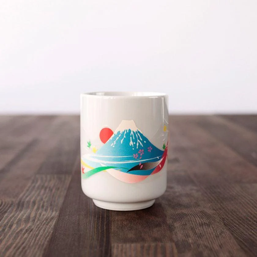 【湯呑み】温感変化 富士山 (B) | 美濃焼 | 丸モ高木陶器 - Image 2