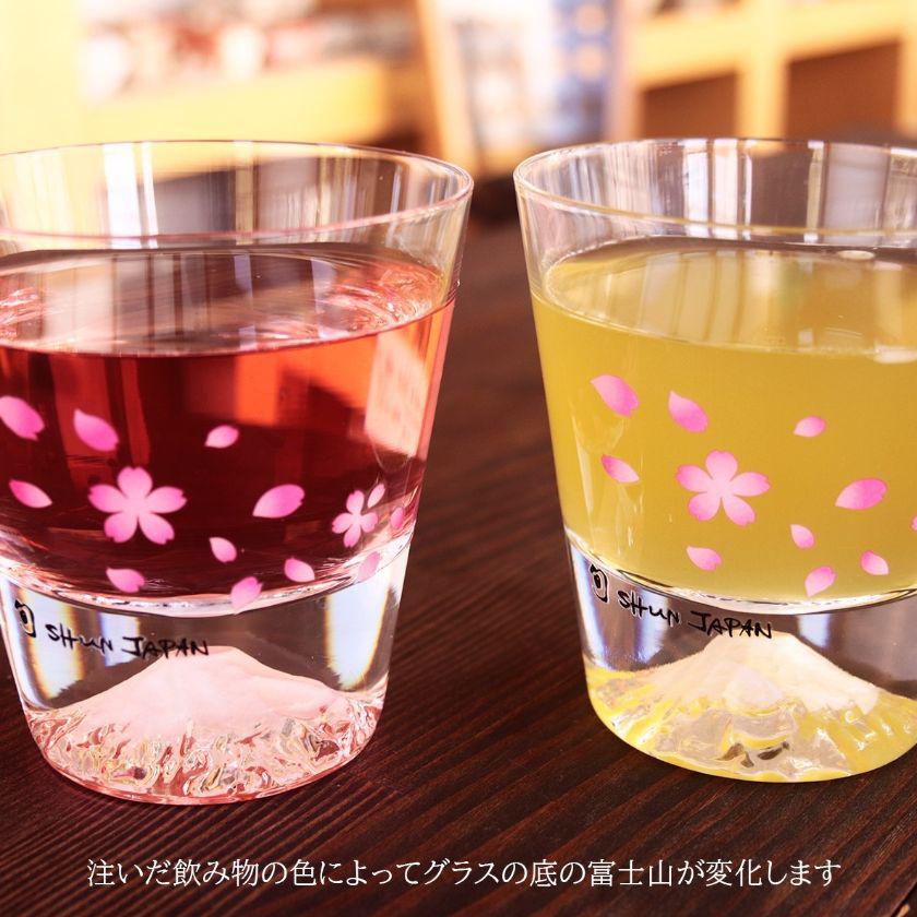 【ロックグラス】冷感 桜舞富士山 (木箱入) | 丸モ高木陶器 - Image 2