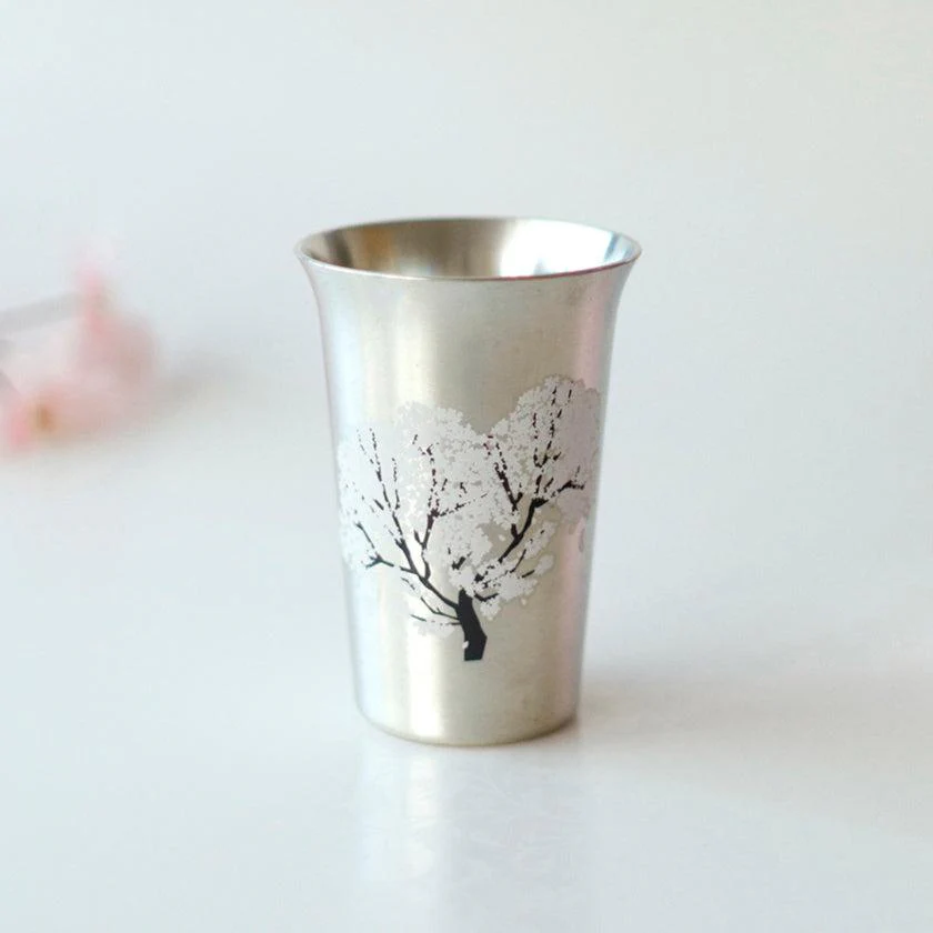 【タンブラー】冷感 純銅錫被 桜 | 丸モ高木陶器 - Image 2
