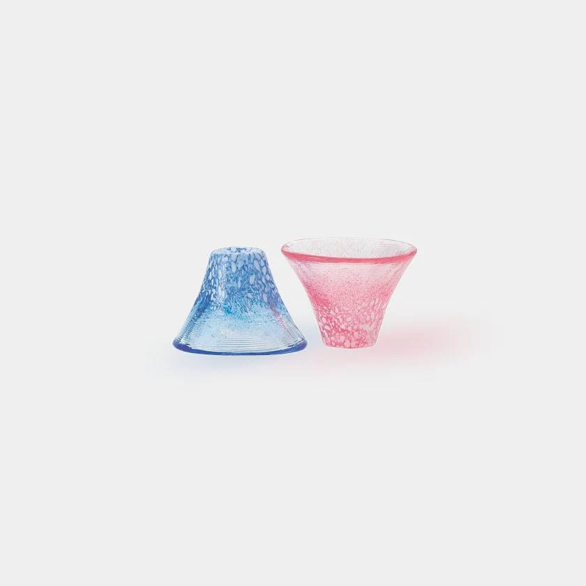 【冷酒セット】富士山冷酒杯＆徳利 (青・赤・徳利) | 丸モ高木陶器 - Image 2