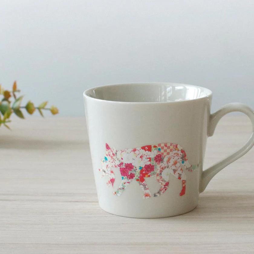 【マグカップ】温感 くわえる猫 (ニューボン) | 美濃焼 | 丸モ高木陶器 - Image 4
