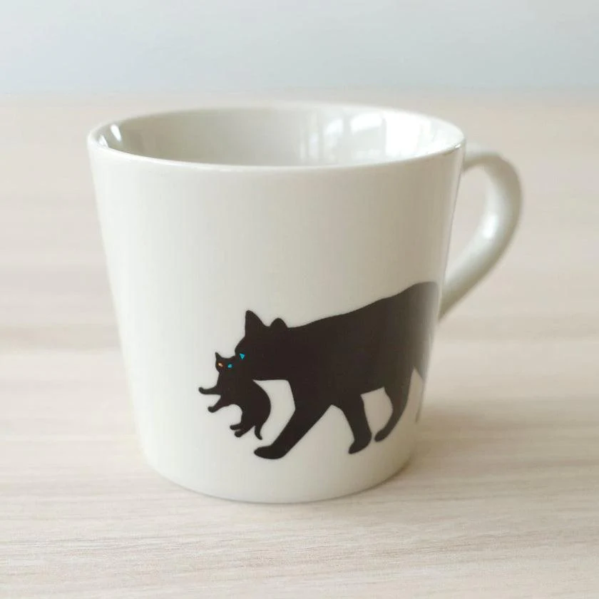 【マグカップ】温感 くわえる猫 (ニューボン) | 美濃焼 | 丸モ高木陶器 - Image 6