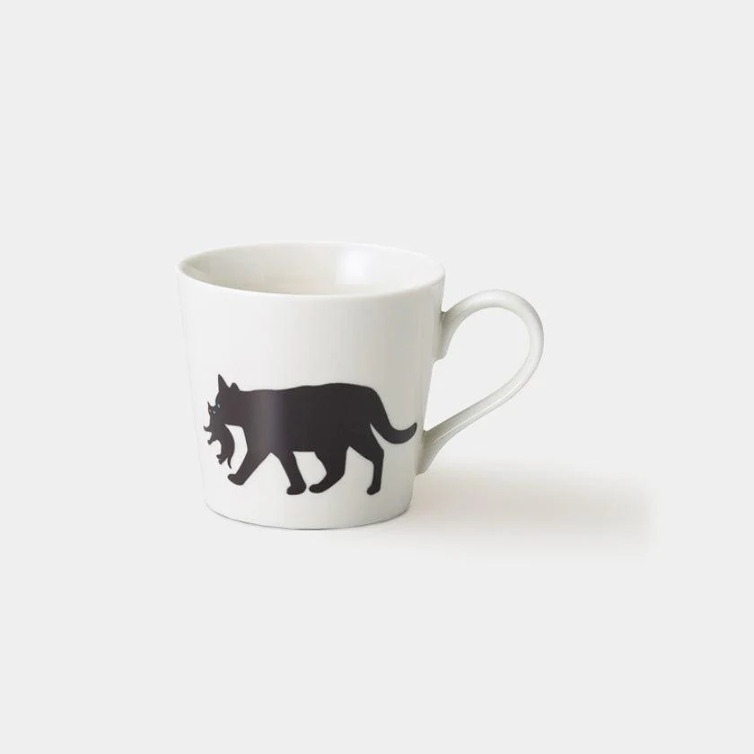 【マグカップ】温感 くわえる猫 (ニューボン) | 美濃焼 | 丸モ高木陶器 - Image 8