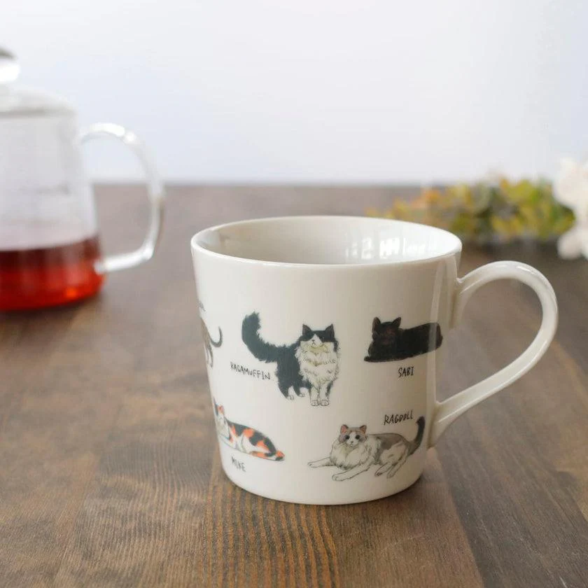 【マグカップ】温感 ゆる猫① サビ猫他 | 美濃焼 | 丸モ高木陶器 - Image 3