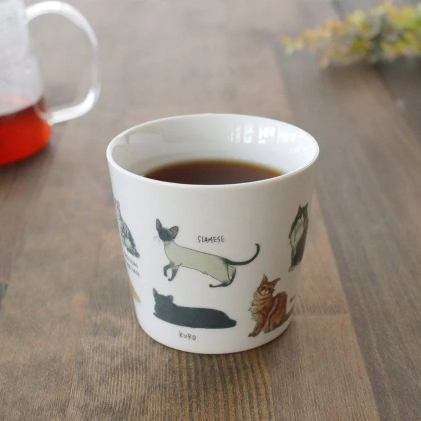 【マグカップ】温感 ゆる猫② ブチ猫他 | 美濃焼 | 丸モ高木陶器 - Image 4