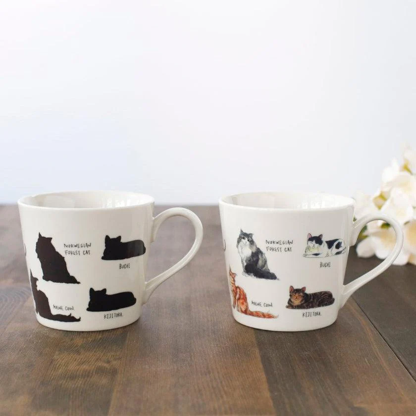 【マグカップ】温感 ゆる猫② ブチ猫他 | 美濃焼 | 丸モ高木陶器 - Image 6
