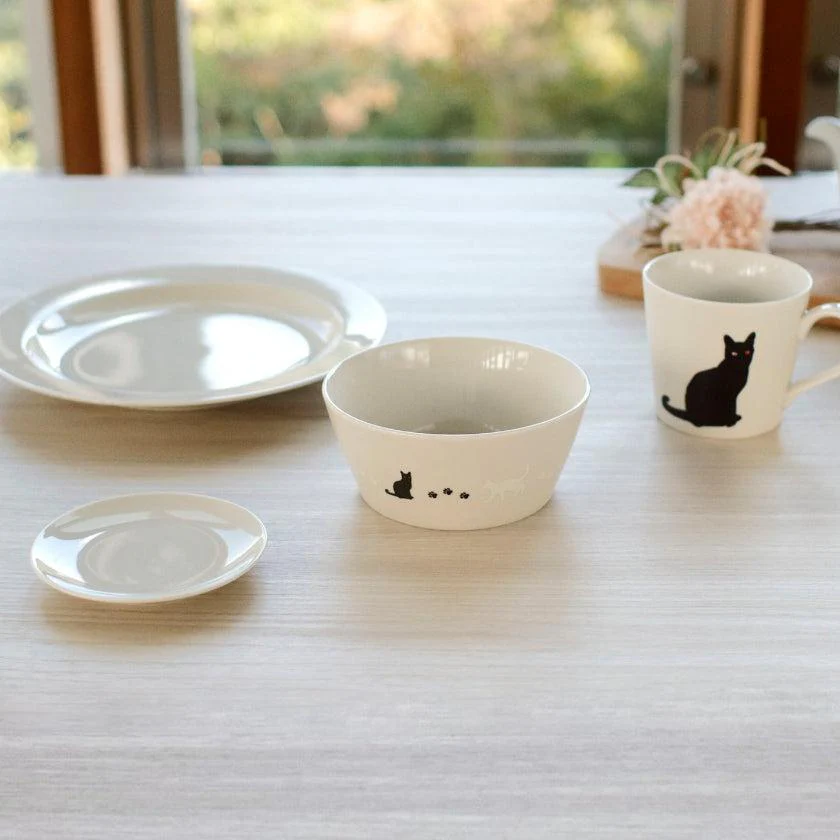 【ボウル】蓄光 猫 13cmルミナスボウル (ニューボン) | 美濃焼 | 丸モ高木陶器 - Image 4