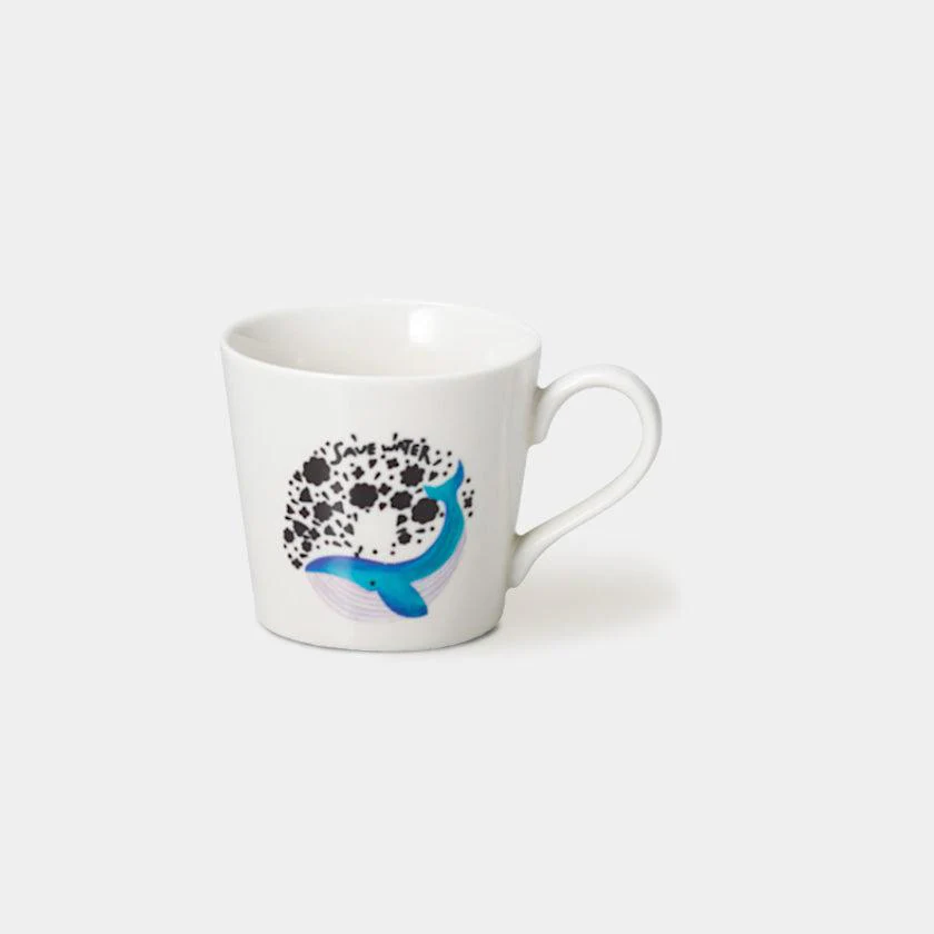 【マグカップ】温感 しろながすくじら | 美濃焼 | 丸モ高木陶器 - Image 3