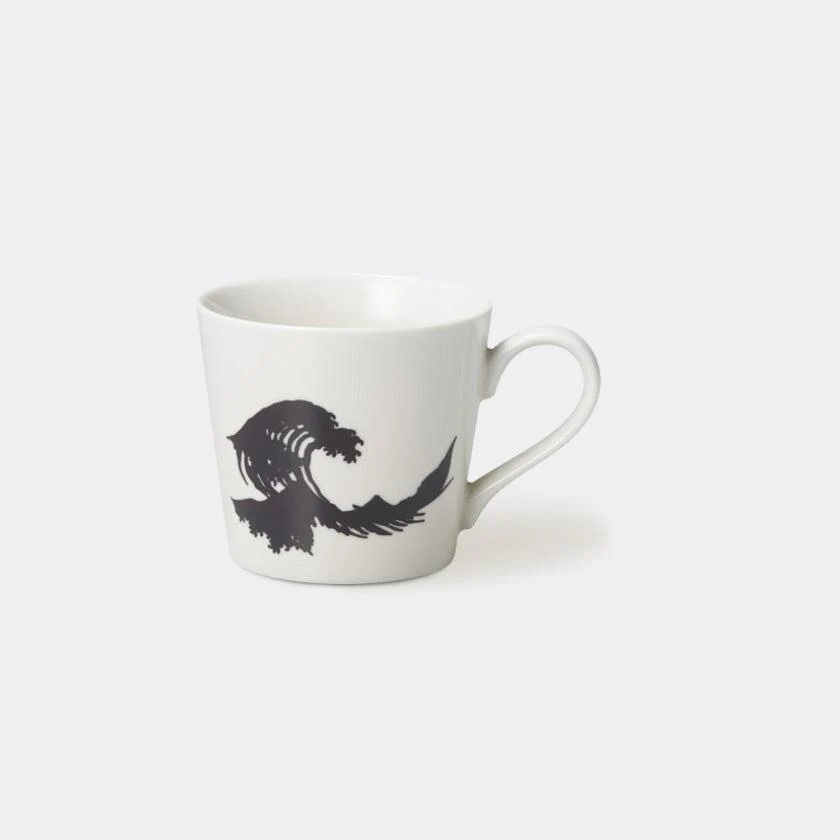 【マグカップ】温感 北斎 白 | 美濃焼 | 丸モ高木陶器 - Image 2