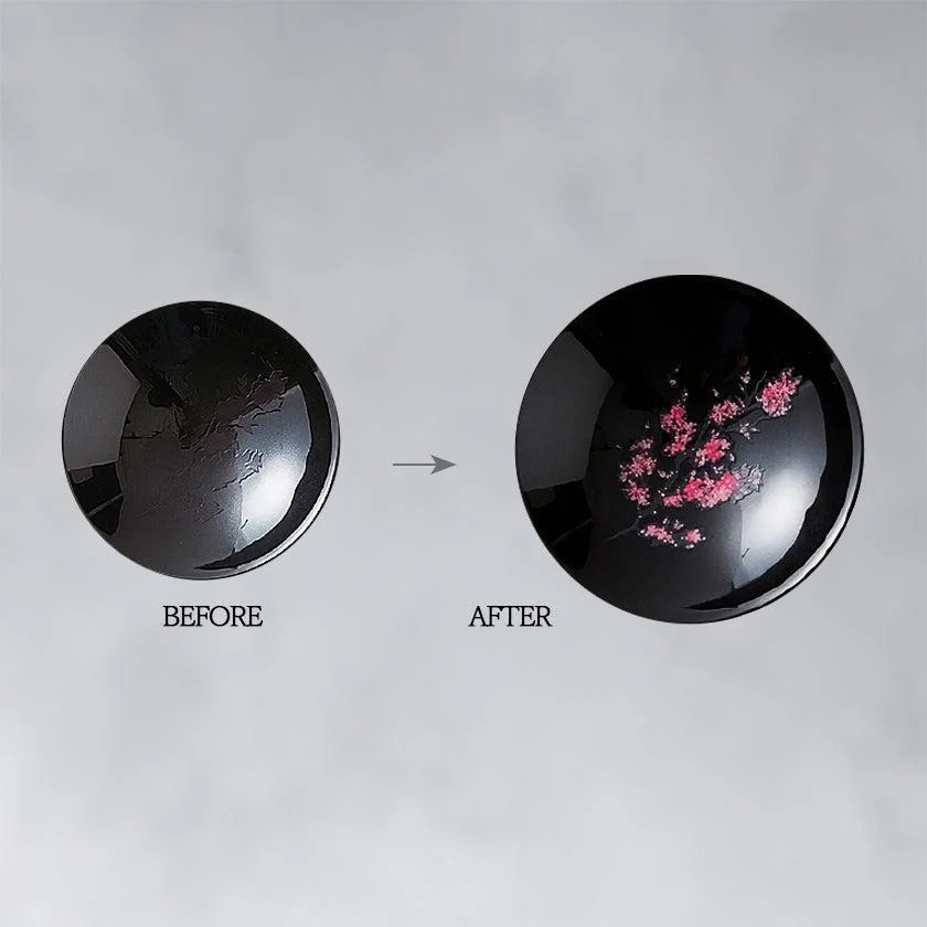 【平盃】温感 黒 桜 | 美濃焼 | 丸モ高木陶器 - Image 5