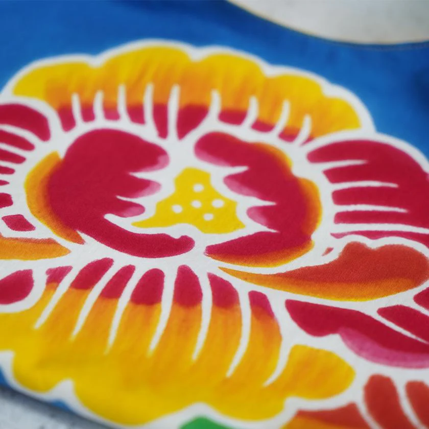 【エコバッグ】 牡丹 (L) | 筒描き染め - Image 12