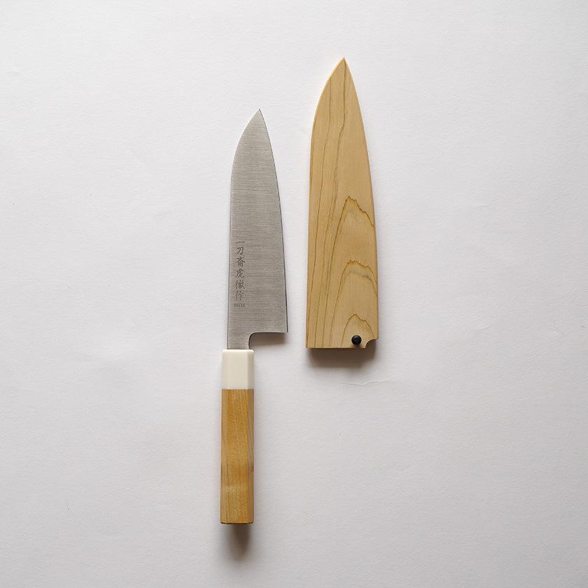 【オプション】包丁の鞘 青森ヒバ鞘 三徳用 | 堺打刃物｜一刀斎虎徹 - Image 2