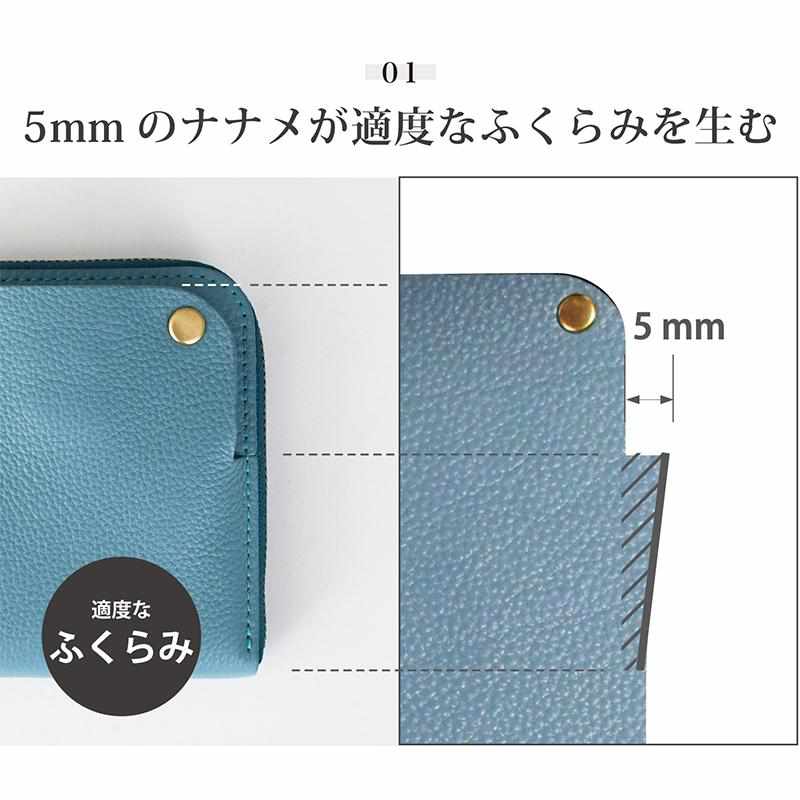 【本革キーケース】SMART MOVE! -type1 | アナログキーポケットタイプ- Mica Beige (雲母の京唐紙) | RAKUKEI - Image 10