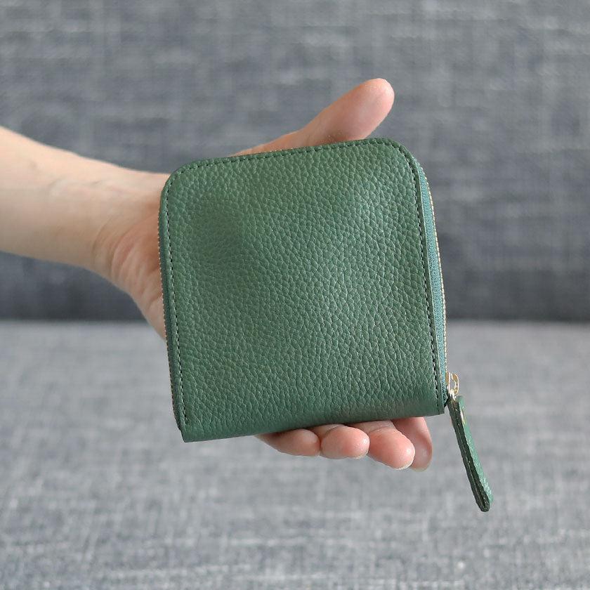 【本革キーケース】SMART MOVE! -type1 | アナログキーポケットタイプ- Calm Green (翠緑の古寺) | 革加工 | RAKUKEI - Image 3