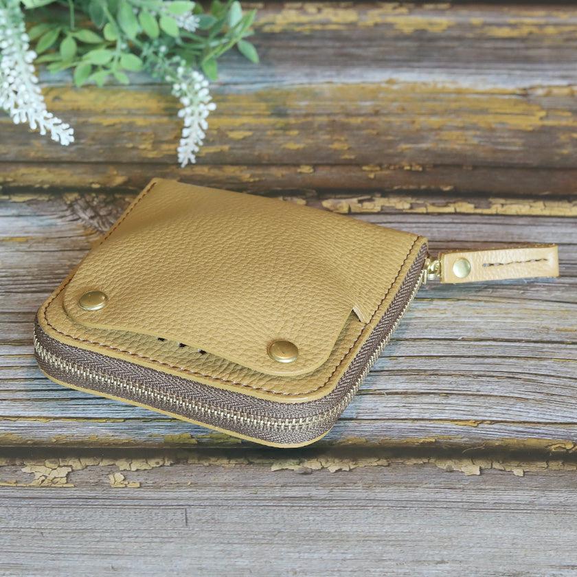 【本革キーケース】SMART MOVE! -type1 | アナログキーポケットタイプ- Amber Yellow (琥珀の街角) | 革加工 | RAKUKEI - Image 5