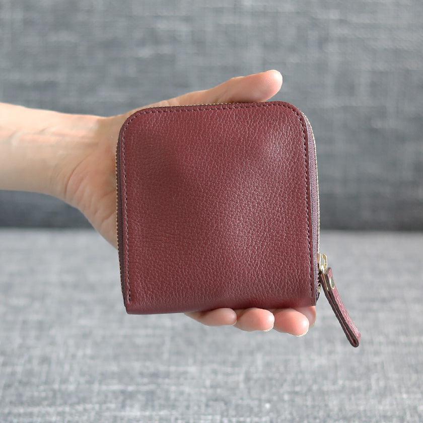 【本革キーケース】SMART MOVE! -type1 | アナログキーポケットタイプ- Burgundy Red (蘇芳の水鏡) | 革加工 | RAKUKEI - Image 3
