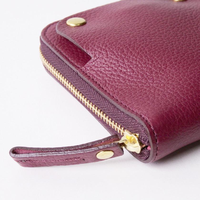 【本革キーケース】SMART MOVE! -type1 | アナログキーポケットタイプ- Burgundy Red (蘇芳の水鏡) | 革加工 | RAKUKEI - Image 6