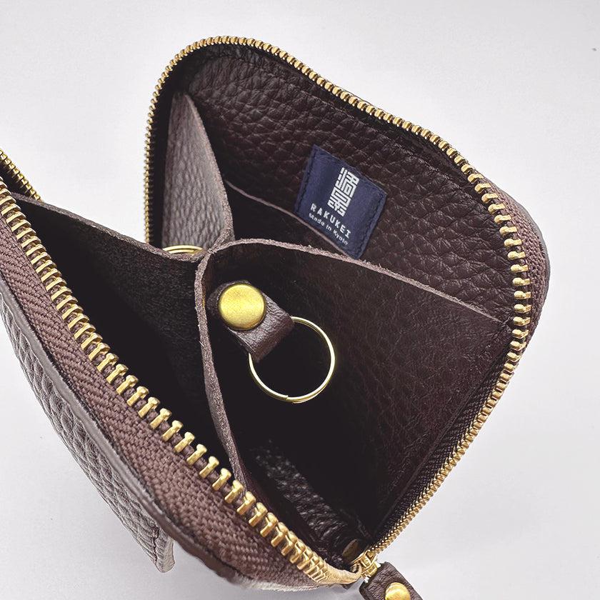 【本革キーケース】SMART MOVE! -type2 | コインポケットタイプ- Vesper Brown (夕照の塔) | 革加工 | RAKUKEI - Image 4