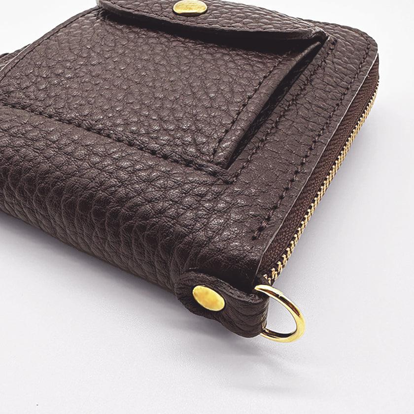 【本革キーケース】SMART MOVE! -type2 | コインポケットタイプ- Vesper Brown (夕照の塔) | 革加工 | RAKUKEI - Image 5