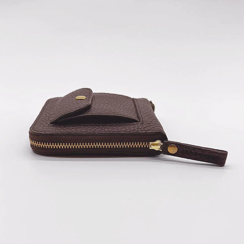 【本革キーケース】SMART MOVE! -type2 | コインポケットタイプ- Vesper Brown (夕照の塔) | 革加工 | RAKUKEI - Image 6
