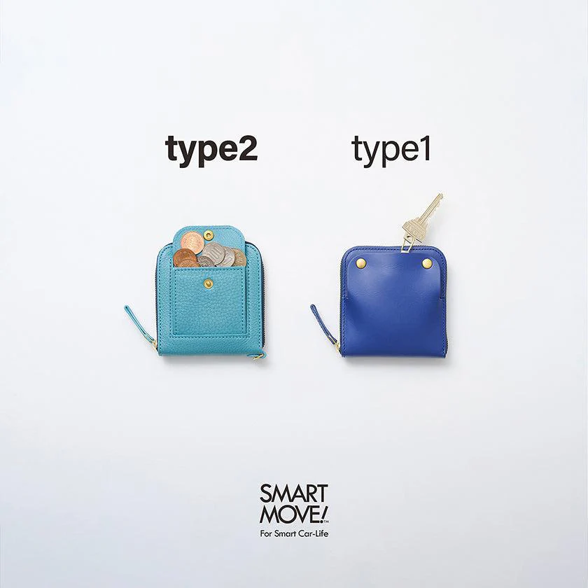 【本革キーケース】SMART MOVE! -type2 | コインポケットタイプ- Alley Black (路地入ル) | 革加工 | RAKUKEI - Image 11