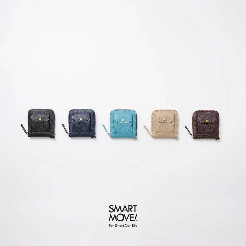 【本革キーケース】SMART MOVE! -type2 | コインポケットタイプ- Mica Beige (雲母の京唐紙) | 革加工 | RAKUKEI - Image 15