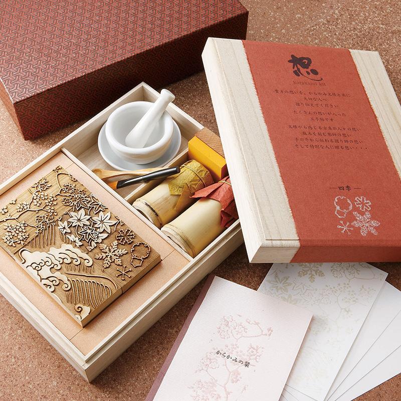 【体験キット】Karakami kit 鳳凰蝶唐草 | 京からかみ |丸二 - Image 8