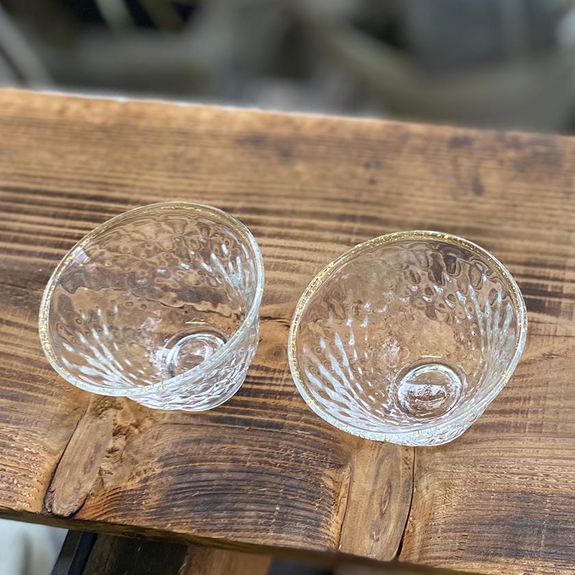【吹きガラス】SUN GLASS STUDIO KYOTO 煌 酒器3ヶセット（酒差し1個&ぐい呑み2個） - Image 3