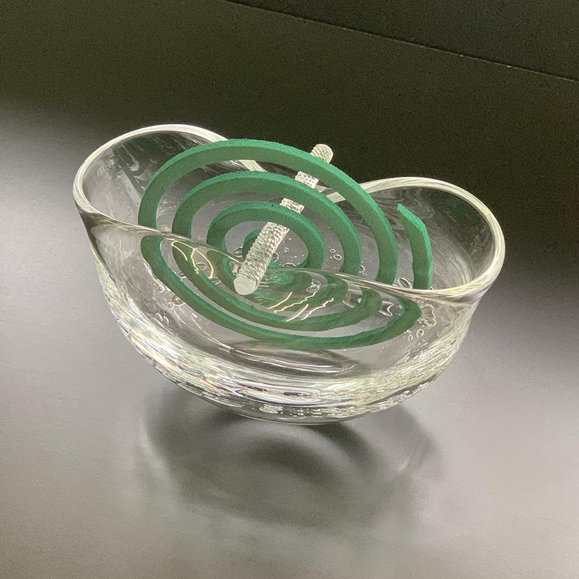 【吹きガラス】SUN GLASS STUDIO KYOTO 蚊取り線香ホルダー クリア - Image 2