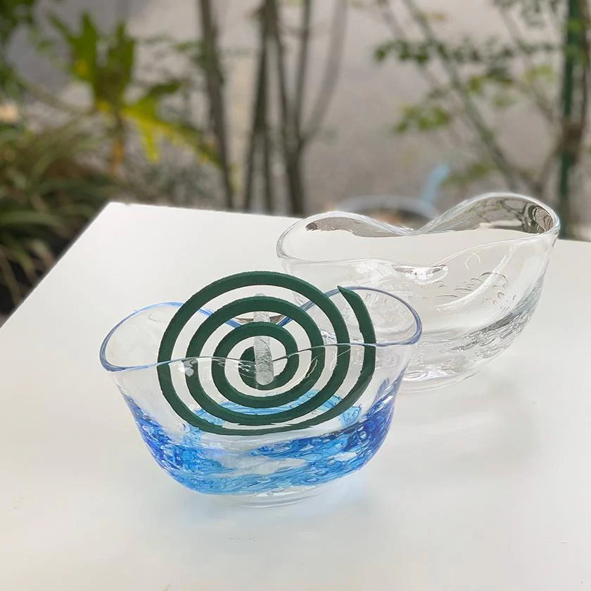 【吹きガラス】SUN GLASS STUDIO KYOTO 蚊取り線香ホルダー ブルー - Image 3