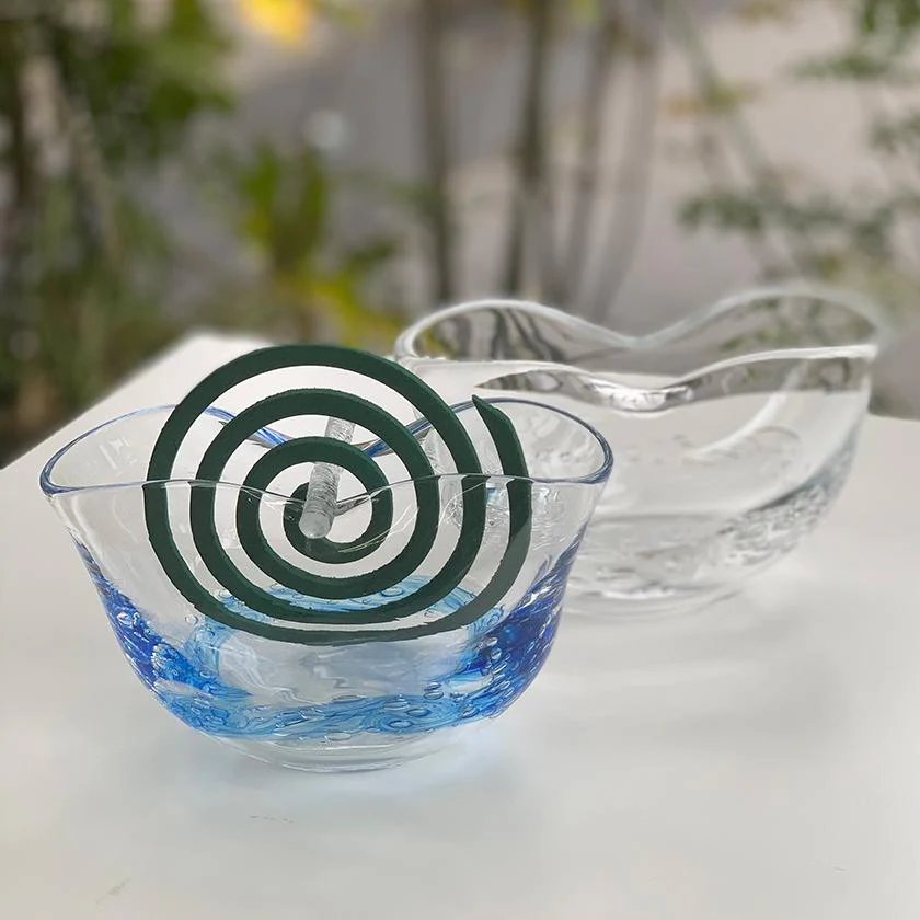 【吹きガラス】SUN GLASS STUDIO KYOTO 蚊取り線香ホルダー ブルー - Image 4