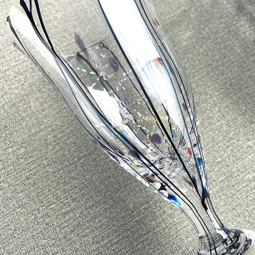 【吹きガラス】SUN GLASS STUDIO KYOTO 玄 ワイン グラスペア - Image 6