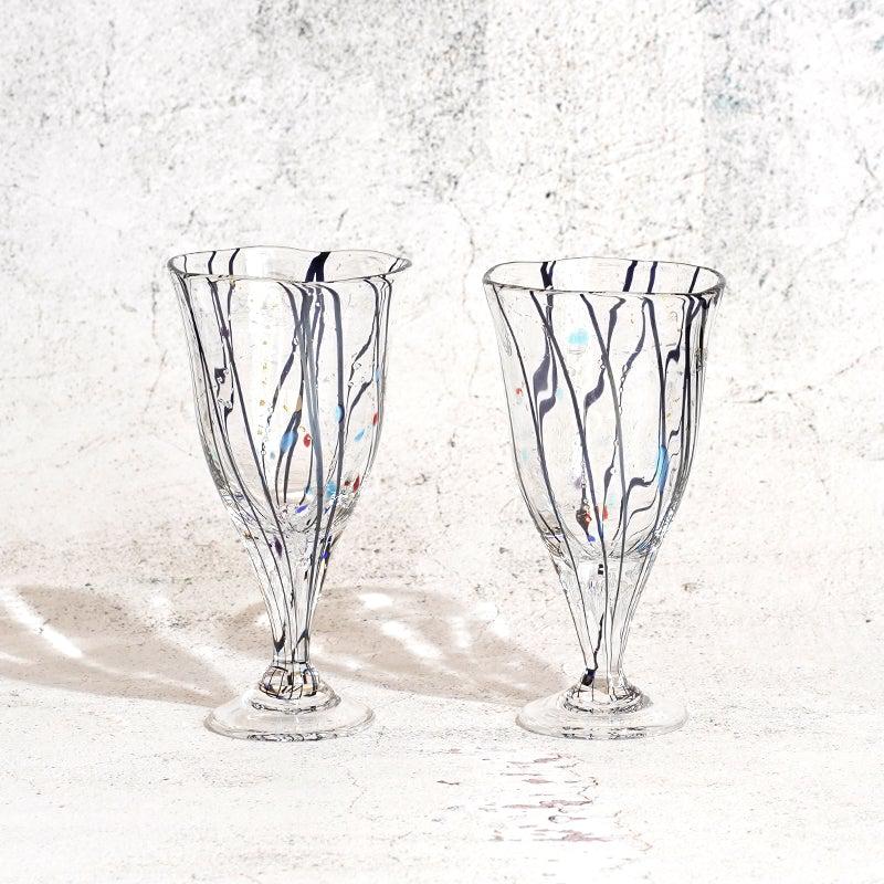 【吹きガラス】SUN GLASS STUDIO KYOTO 玄 ワイン グラスペア - Image 8