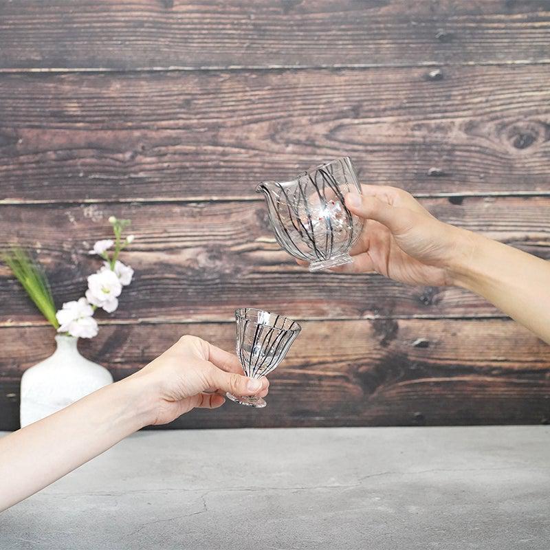 【吹きガラス】SUN GLASS STUDIO KYOTO 玄 酒盃 - Image 4