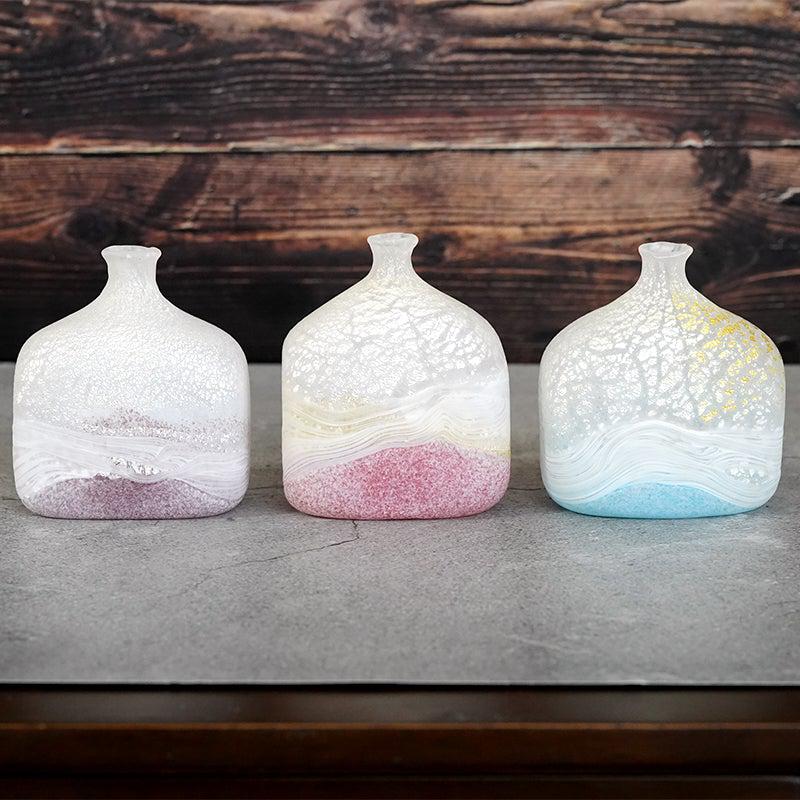 【吹きガラス】SUN GLASS STUDIO KYOTO 薫風 花器 ブルー - Image 4