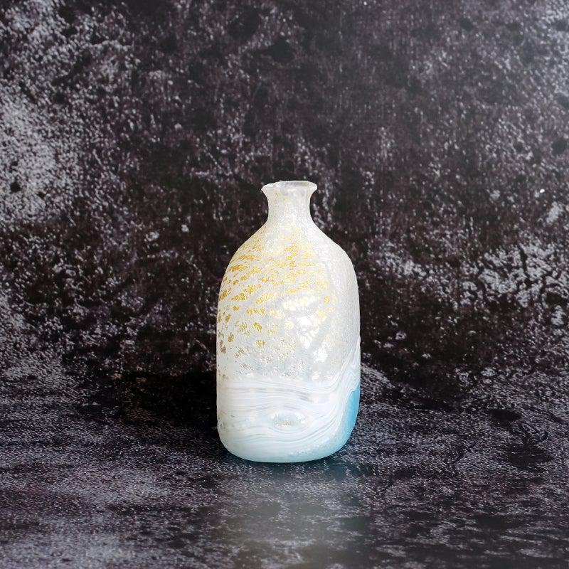 【吹きガラス】SUN GLASS STUDIO KYOTO 薫風 花器 ブルー - Image 5