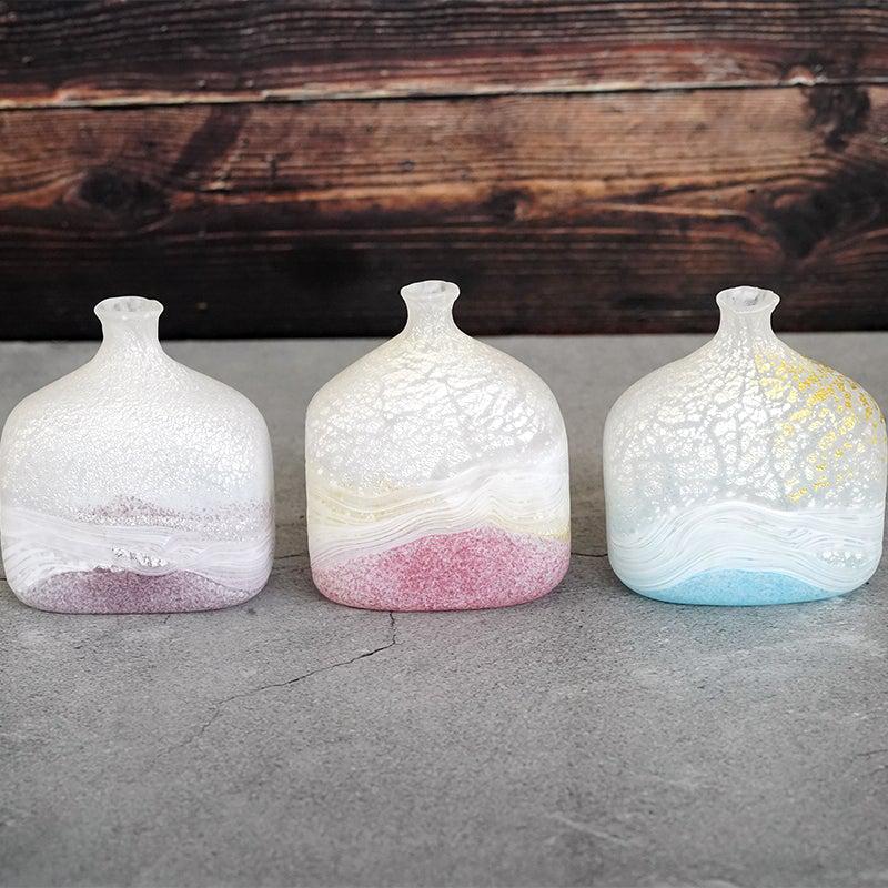 【吹きガラス】SUN GLASS STUDIO KYOTO 薫風 花器 ピンク - Image 10