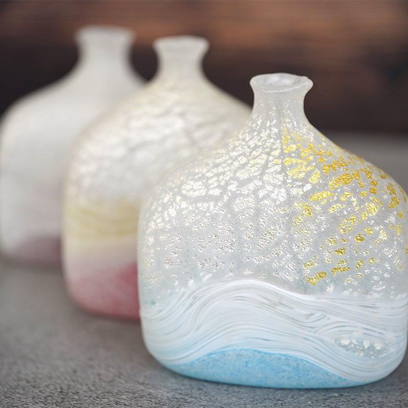 【吹きガラス】SUN GLASS STUDIO KYOTO 薫風 花器 ピンク - Image 13