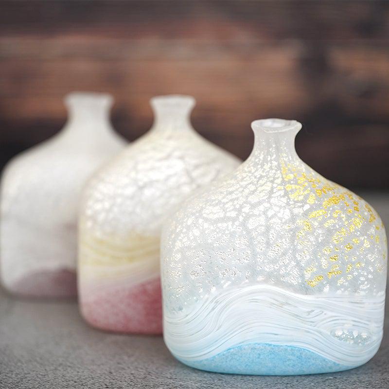 【吹きガラス】SUN GLASS STUDIO KYOTO 薫風 花器 パープル - Image 7