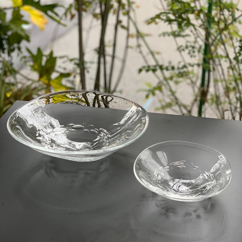 【吹きガラス】SUN GLASS STUDIO KYOTO ゆらぎ 器 2個セット - Image 2
