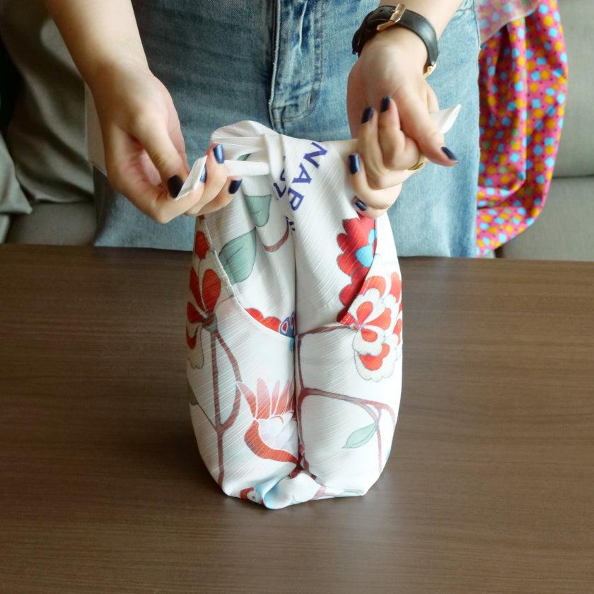 【風呂敷】ケモノデ 大判 白 | 京友禅 - Image 3