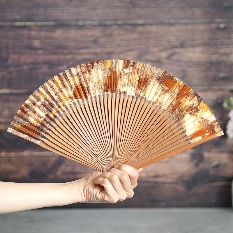 【扇子】箔彩 hakuiro 栗皮 7.5寸 | 京扇子 | 米原康人 - Image 4