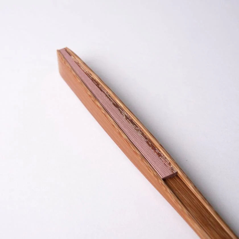 【扇子】箔彩 グレイッシュピンク  6.5寸 | 京扇子 | 米原康人 - Image 6